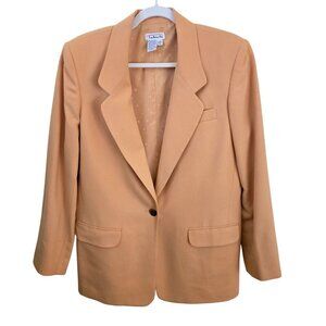 Talbots Vintage Classic Worsted Wool Made In USA  Single Breasted Blazer Size 10